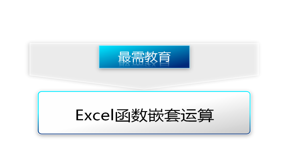 Excel函数嵌套运算